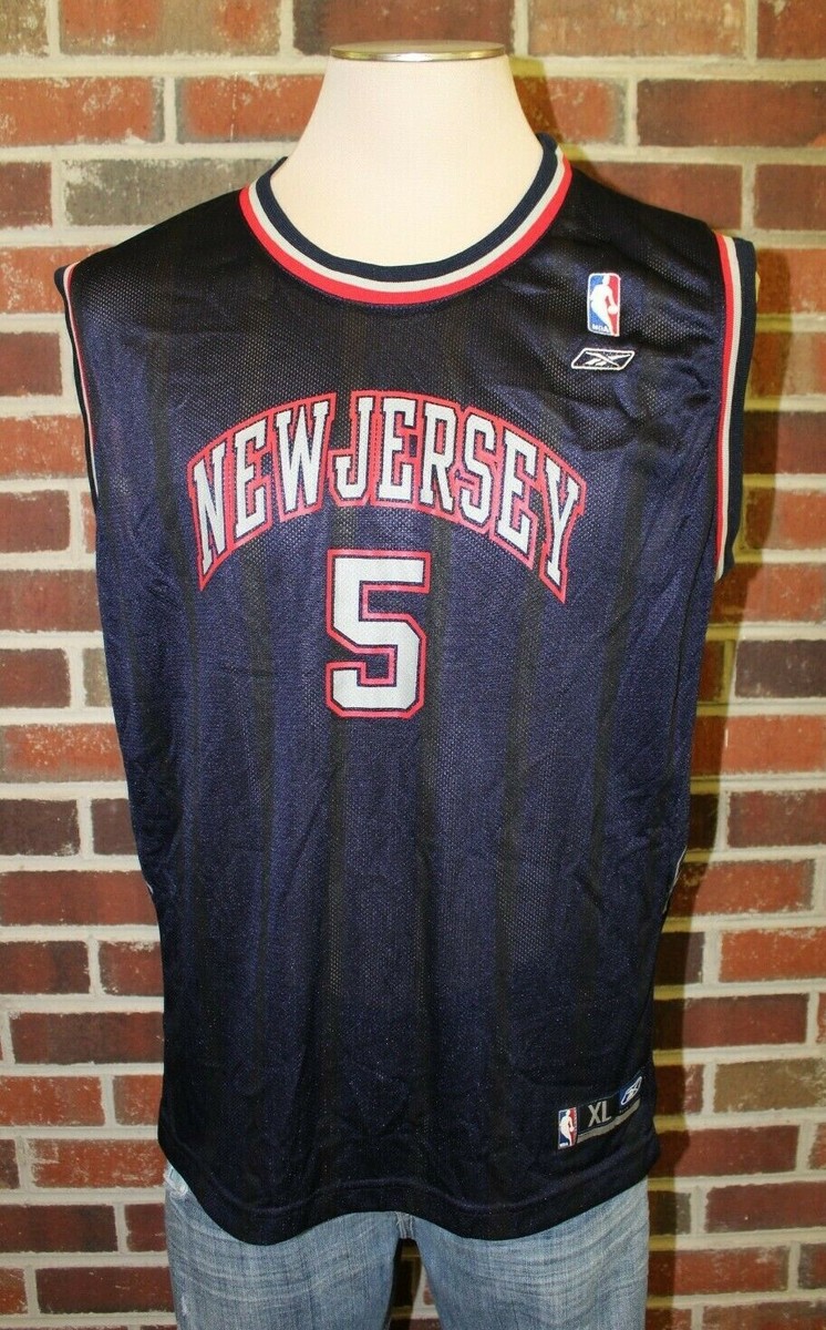 希少品 Reebok NBA NETS 5 KIDD Jersey Kids L Vintage Jason Kidd New Jersey Nets #5 Jersey Youth L Reebok