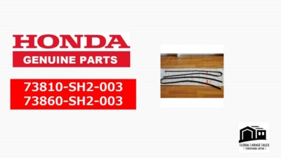 Honda Genuine CRX Quarter Window Glass Molding 88-91 LH & RH Set