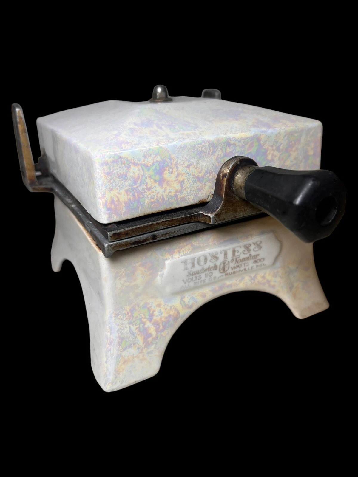 1930's Art Deco Hostess Sandwich Toaster Panini Press Porcelier White W/ Cord
Opens in a new window 