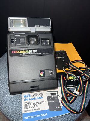 Vintage Kodak Colorburst 50 Electronic Flash Instant Camera ITT Magic ...