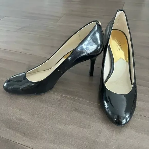 Michael kors patent clearance heels