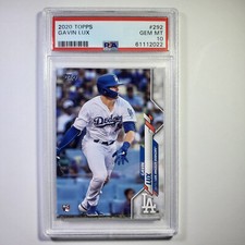 Gavin Lux - 2020 Topps - Base #292 - PSA 10 GEM MINT