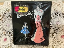 RARE Vintage 1960 s Barbie Black Case with Original TAG and Hangers