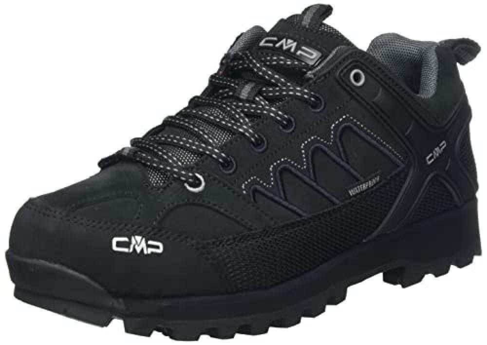 (TG. 46 EU) CMP Uomo MOON LOW TREKKING SHOE WP Scarpe da Camminata, Nero, 46 EU