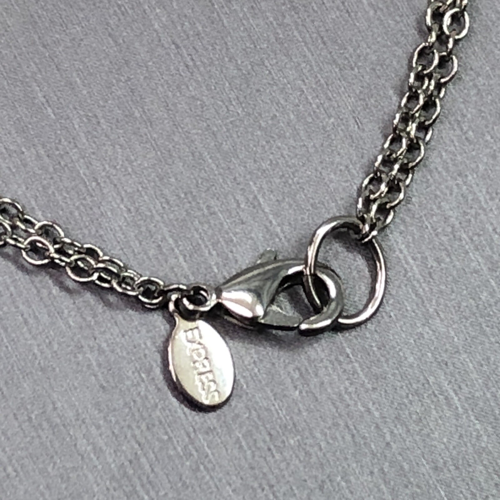 Express Silver Tone Multi Strand Layered Necklace… - image 5