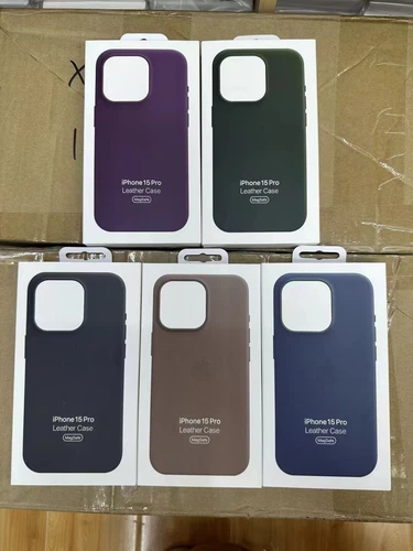 Custodia in pelle originale con MagSafe per iPhone 16 Pro Max Case15Pro 14 13 12 - Zdjęcie 3 z 39