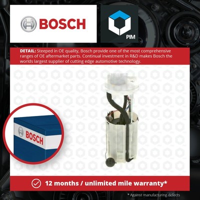 Fuel Pump fits ALFA ROMEO 156 932 2.0 In tank 00 to 02 AR32310 Bosch 60665419
