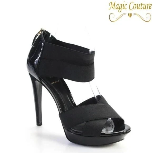 FENDI tacchi a spillo in pelle verniciata nera ?