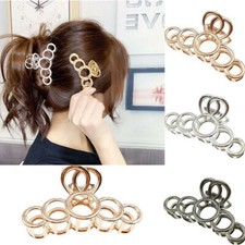 Women Clip Acrylic Hair Claw Hairpin Round Novelty Elegant Big
