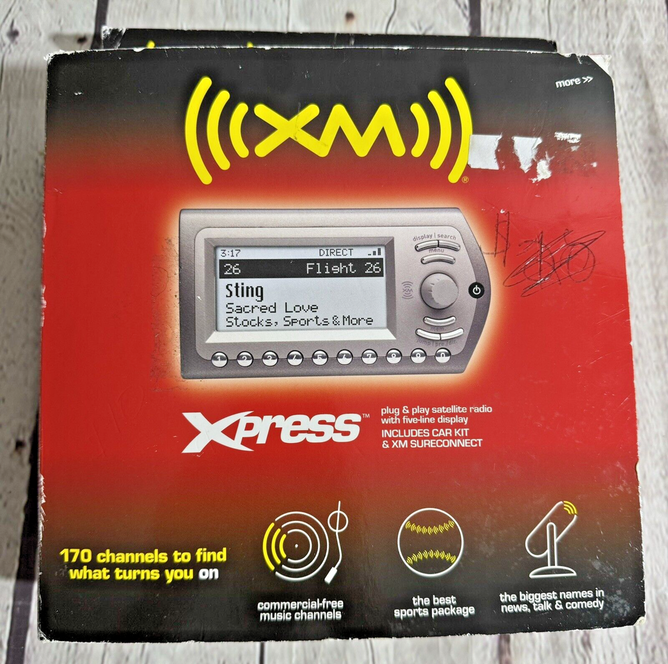 XM Xpress Plug & Play Satellite Radio w/Car Kit New! eBay
