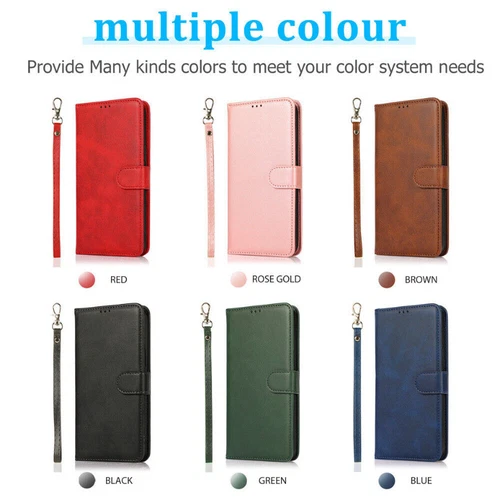 For Samsung S25 S24 S23 S22 S21 S20 FE Ultra Magnetic Leather Cover Wallet Case - Picture 2 of 86