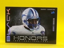 Barry Sanders 2012 Black HONORS #6 Detroit Lions Oklahoma State Cowboys 113/349