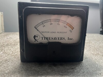 Timesavers ISI 11483  Motor Load Percent Panel Mount Meter  0-125 %