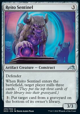 MTG Magic the Gathering Reito Sentinel (256/572) Kamigawa Neon Dynasty NM
