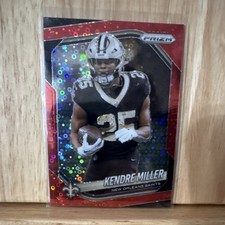 Panini Prizm Kendre Miller Red No Huddle Prizm #191 New Orleans Saints /99