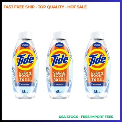 3P Tide Clean Boost Fabric Softener Rinse, Removes Odors Residues, 48 fl oz