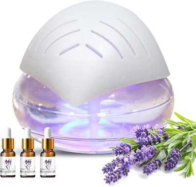 Wasserloser Luftreiniger mit 30ml ätherischen Ölen Ionisator Aroma Diffusor Farbe