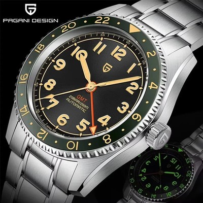 PAGANI DESIGN Men's Automatic Mechanical Watch 14mm Sapphire 20ATM Waterproof
