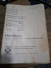 1971 Mgb Tourer Gt Owners Handbook Users Manual Glovebox Book