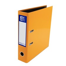 Oxford Premium A4 Lever Arch File, Orange Single Folder, Heavy Duty