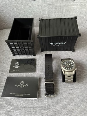 Boderry VOYAGER 100M Waterproof Titanium Automatic Field Watch