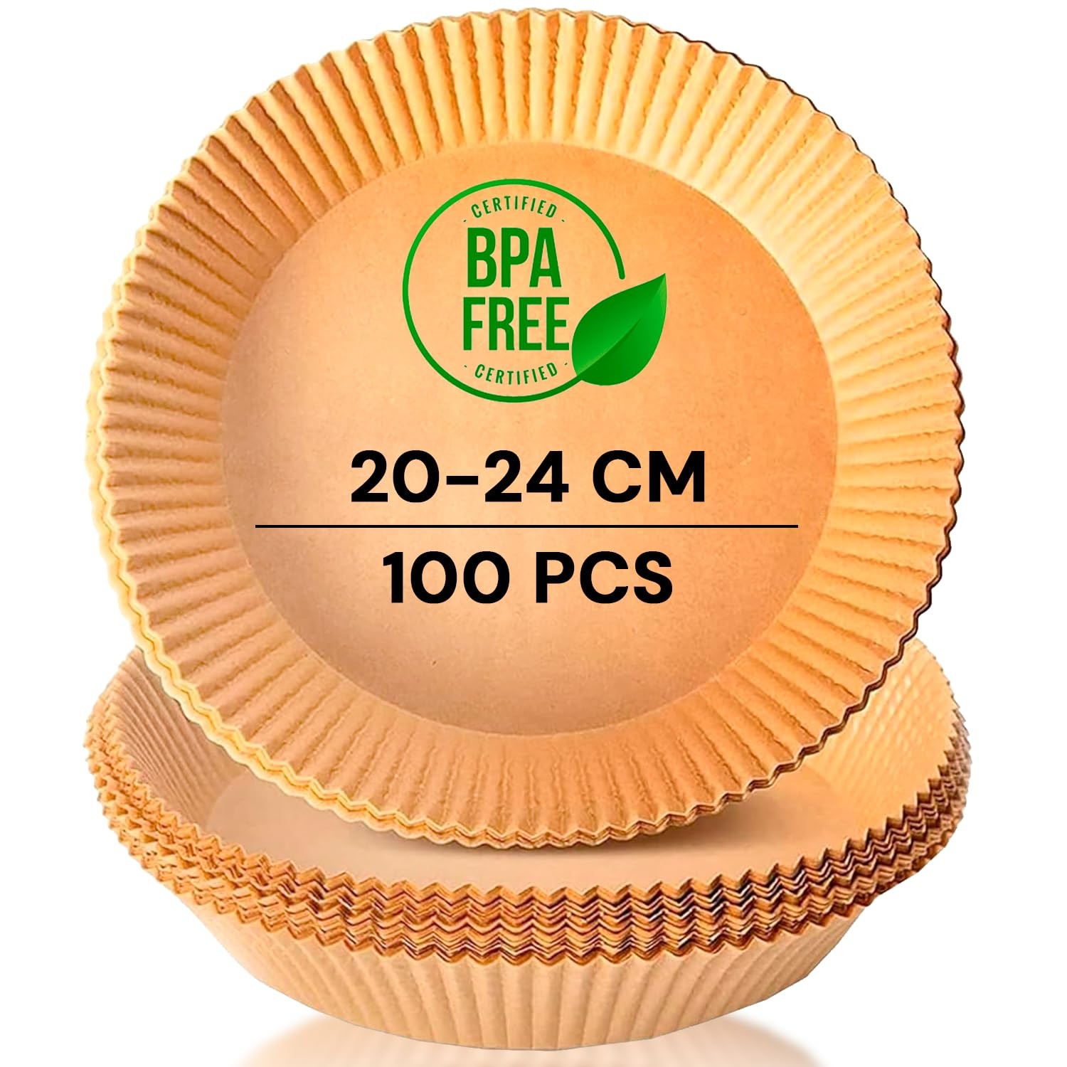 edihome, Carta Forno per Friggitrice ad Aria, BPA Free, Monouso, Adatto al
