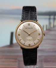 Gorgeous & Rare Vintage Men's Le Coultre Wristwatch; Running