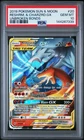 2019 POKEMON SUN & MOON UNBROKEN BONDS #20 RESHIRAM & CHARIZARD GX PSA 10