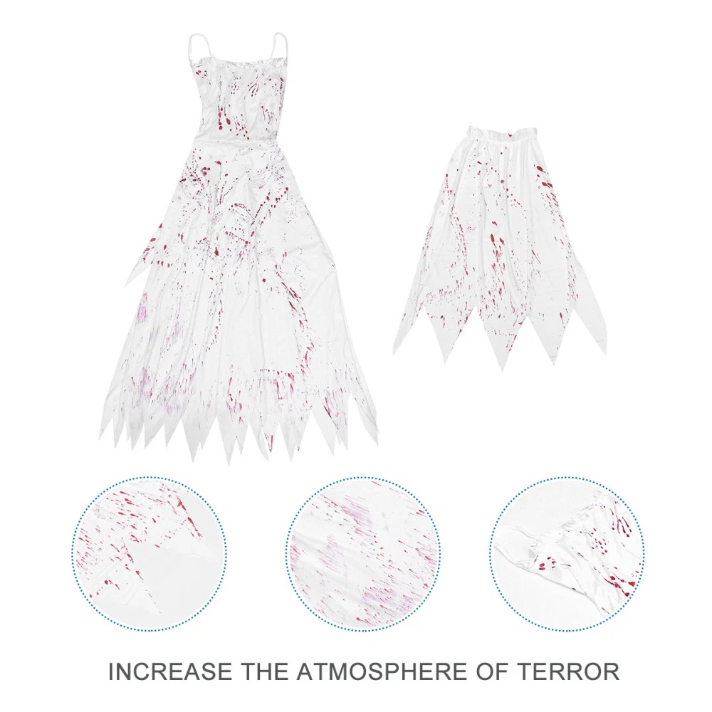 VETEMENTS Sposa Fantasma Sposa Spettacolo Vestiti Uomo Vestito Fantasia Sanguinato Horror Costumi Halloween