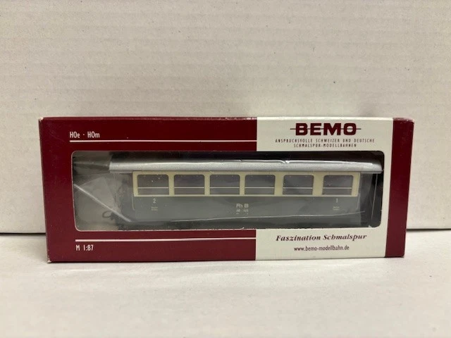 BEMO H0m AB 1415 Personenwagen 2a Rhätische Bahn RhB grün/creme 3233 115