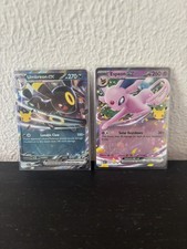 Pokemon tcg Espeon 070/128 & Umbreon 092/128 30th Celebration EX cards
