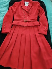 Chanel Very Rare Vintage 1995 Collection Red Suit