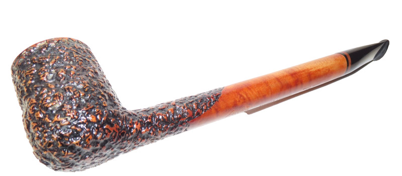 ASCORTI BUSINESS "COLLECT" STAMPED LONG SHANK CANADIAN STYLE PIPE - PIPESTUD