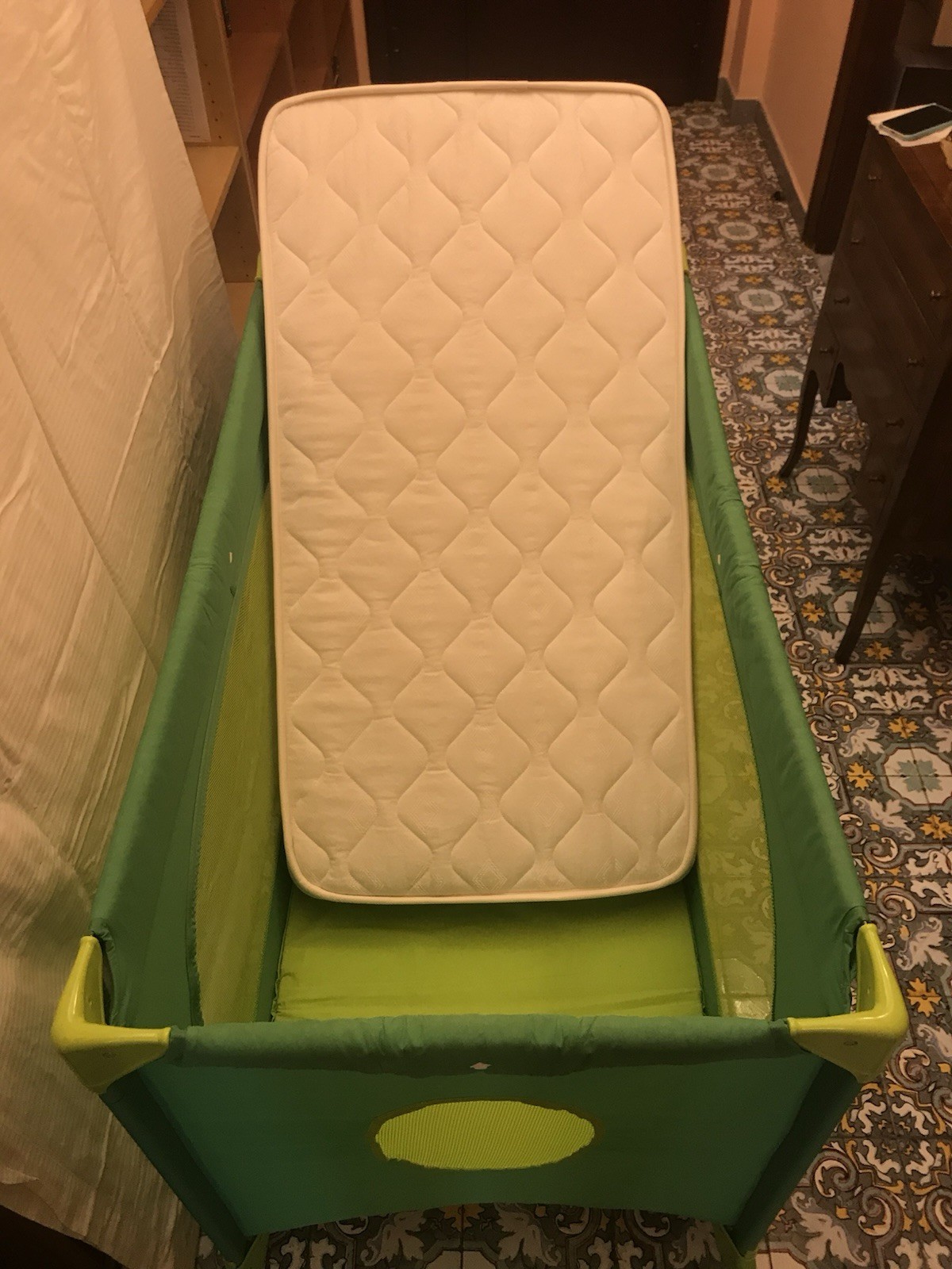 Lettino per neonato con materassino nuovo foto 2