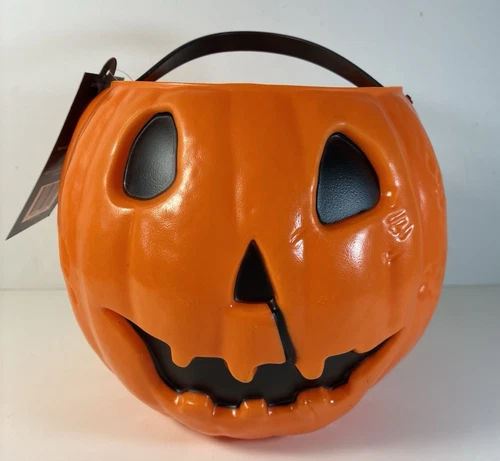 Trick Or Treat Studios Halloween (1978) Movie Pumpkin Jack O Lantern Pail Bucket