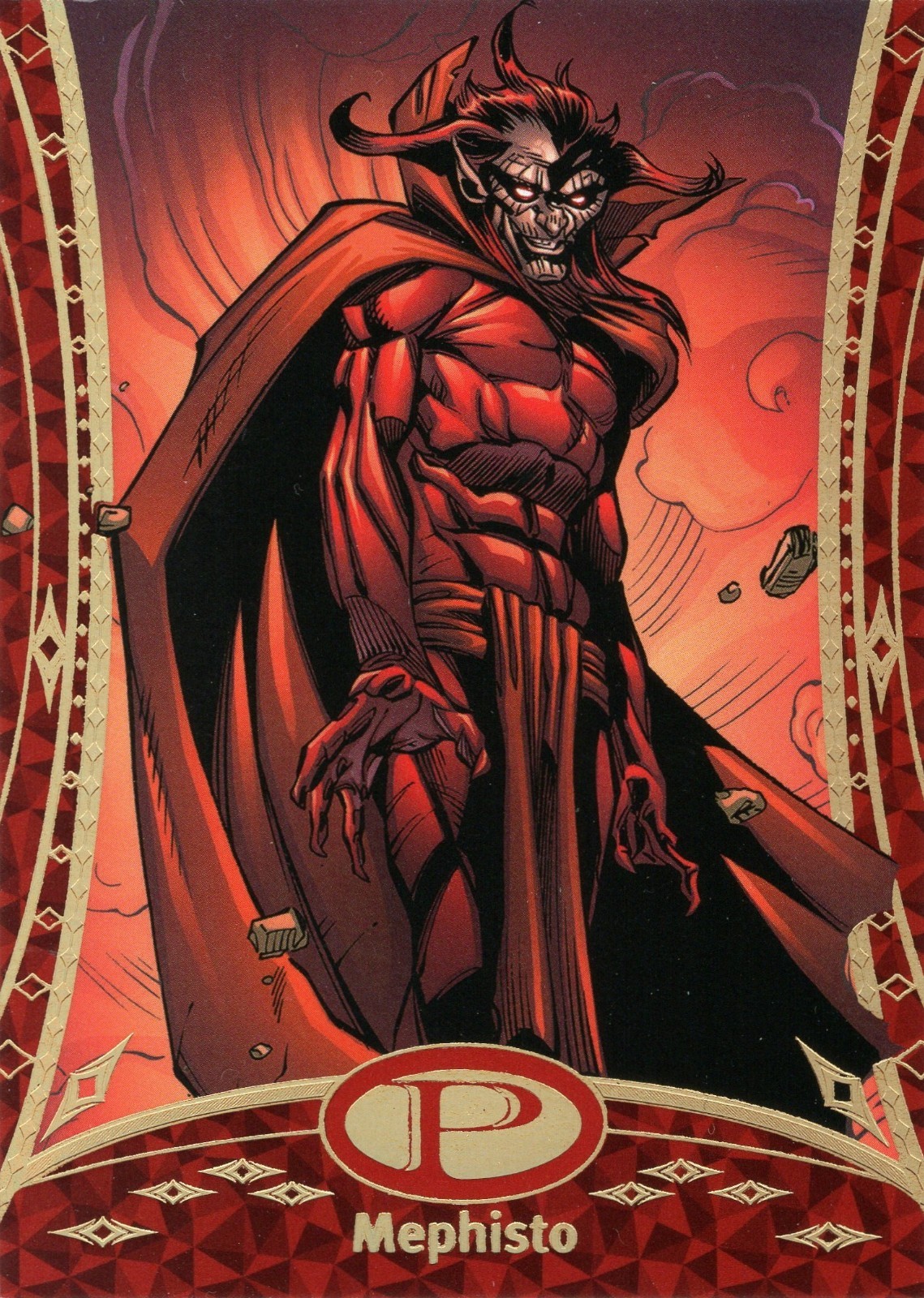 2014 Marvel Premier Upper Deck 06/25 Mephisto Gold Spectrum 57 Parallel