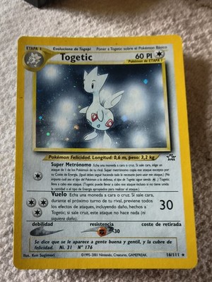 Unlimited edition Spanish Togetic 16/111 Holo from the Neo Genesis set