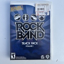 Rock Band Track Pack: Volume 1 (Nintendo Wii, 2008) CIB with Manual Tested