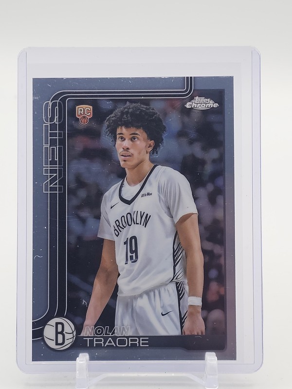NOLAN TRAORE 2025-26 TOPPS CHROME ROOKIE NO. 269 BROOKLYN NETS RC Q5759