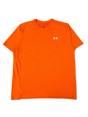 Under Armour Tech Vent T-Shirt Herren Large Orange Geotessa Kurzarm Gym
