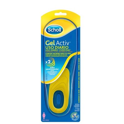 Scholl Gel Einlegesohlen Activ.U.Diar M C/4, Größe M, Komfort, Fußbett