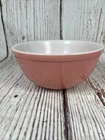 Vintage Pyrex Large Mixing Bowl Flamingo Pink Bubble Gum Color 403,404? 2 Quart