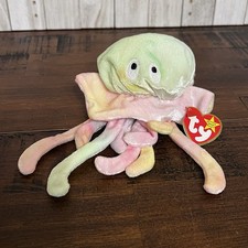 Vintage 1999 Retired Ty - Goochy Rainbow Jellyfish - w/ Tag - Beanie Baby
