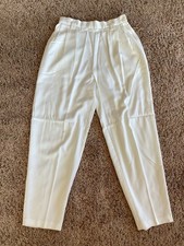 Women  s Vintage White Counterparts Petites Side Zipper Pants Size 10