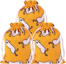 20 Pack Mini Ducky Treat Bags Drawstring Gift Bag Party Summer Beach Pool Party 