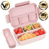 Brotdose Auslaufsicher 1300Ml Bento Box Mit FäChern FüR Kinder Erwachsene