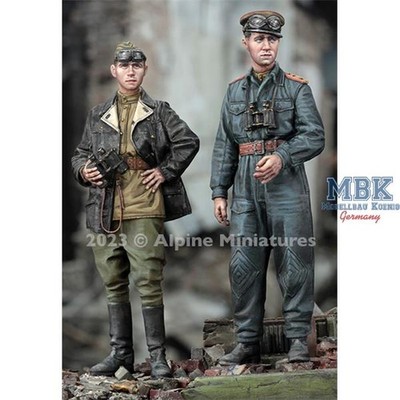 ALPINE ALP35308 WWII Soviet Tank Officer Set (2 Figuren) 1:35