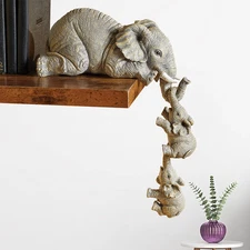 Mothers Day Gifts for Mom-Elephant Decor Figurines,Elephant Sitter Mothers Hangi