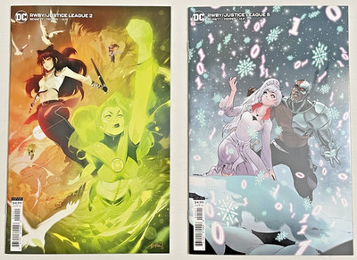 DC Comics RWBY JUSTICE LEAGUE 2 BOOK VARIANT LOT # 2 5 DiMEO GEORGIEV VF/NM 2021