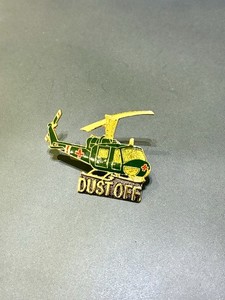 Vintage Medical Evacuation Helicopter Label Pin